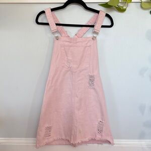 American Bazi Light Pink Overall Casual Dress